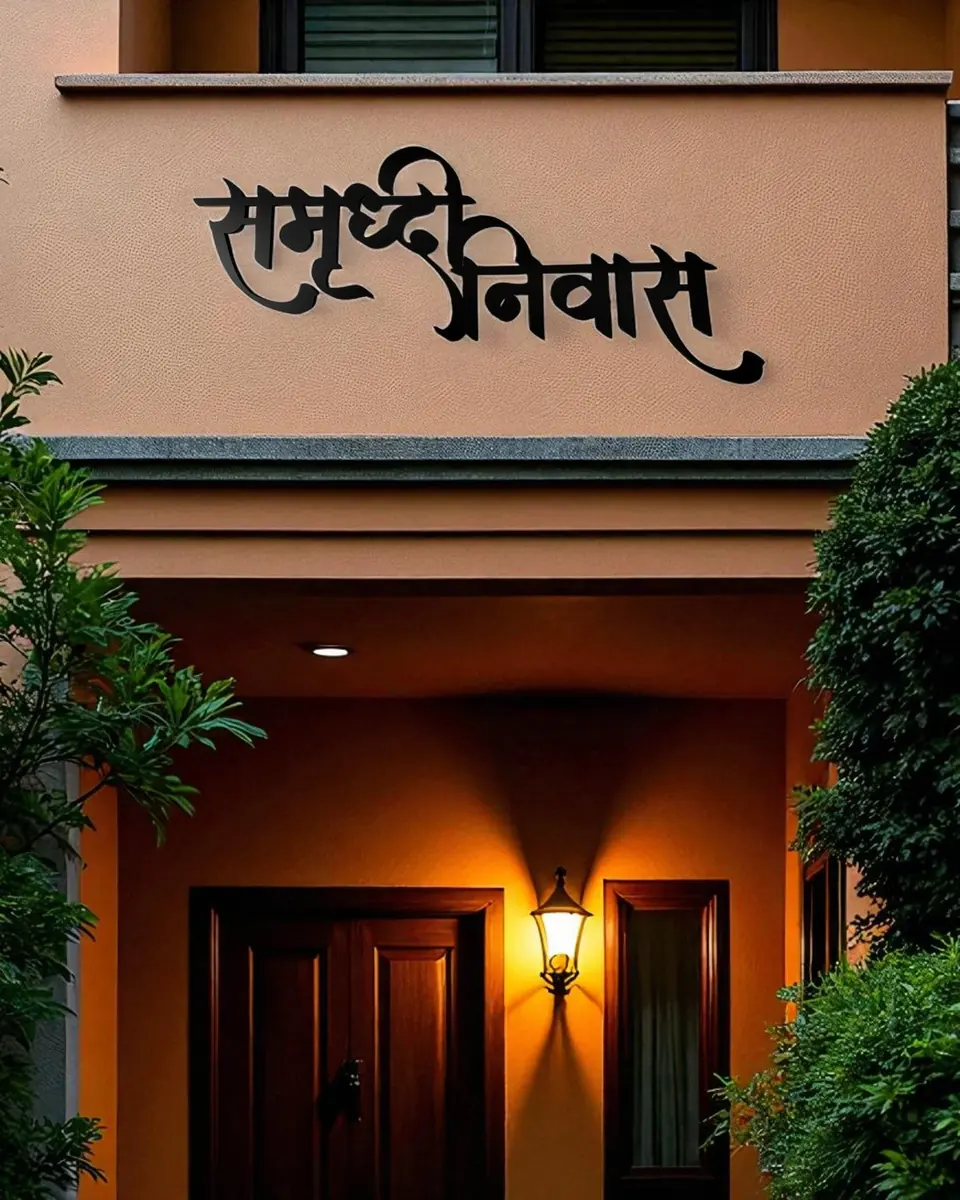 Samruddhi Niwas Letter Cutout