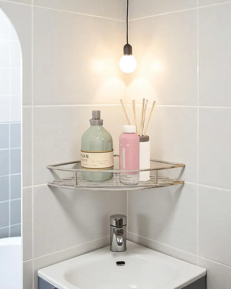 Corner Shelf - Metal Grill