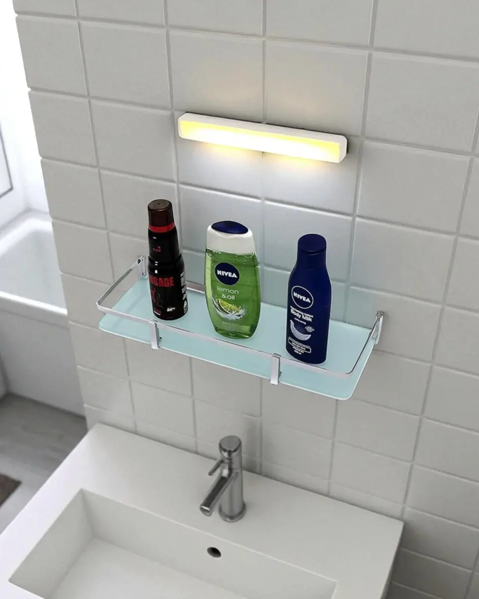 Straight Shelf - Frosted Glass