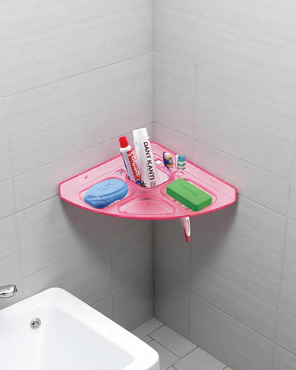 5 in 1 Corner Toothbrush Holder and Soap Dish
