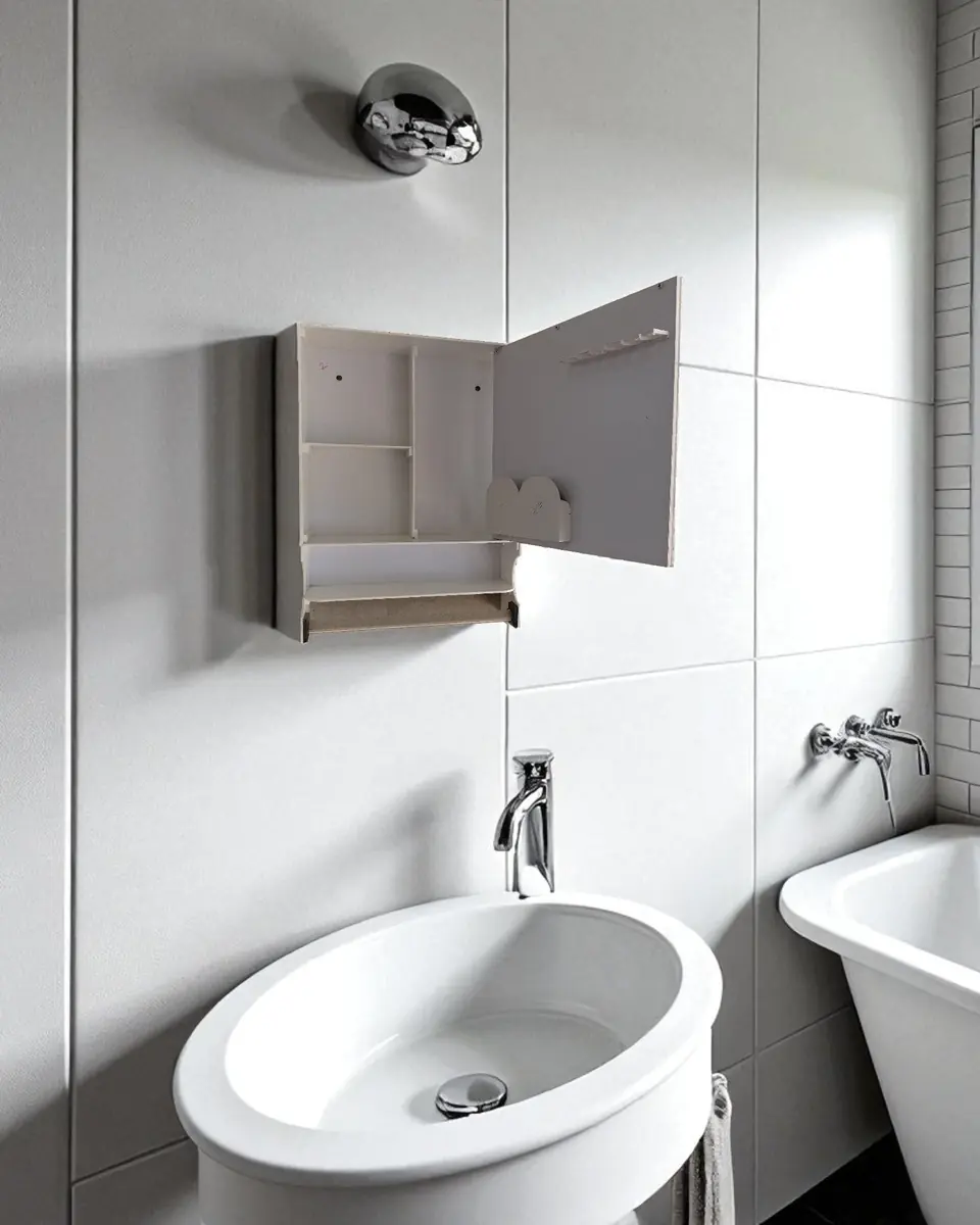 Cabinet with Shelf and Rod