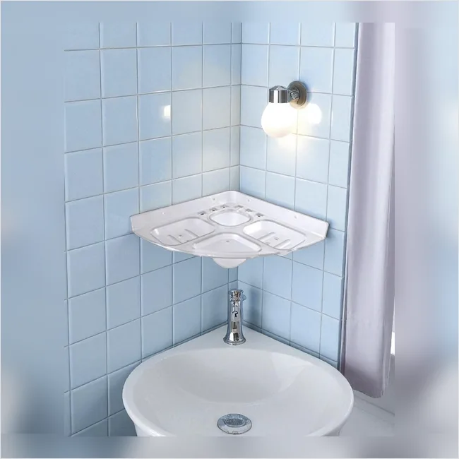 5 in 1 Corner Toothbrush Holder and Soap Dish