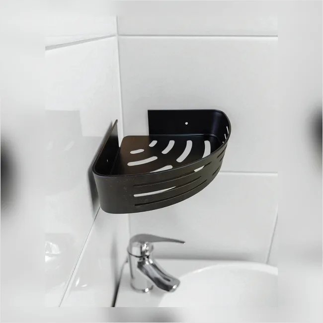 Corner Shelf - Metal with Border