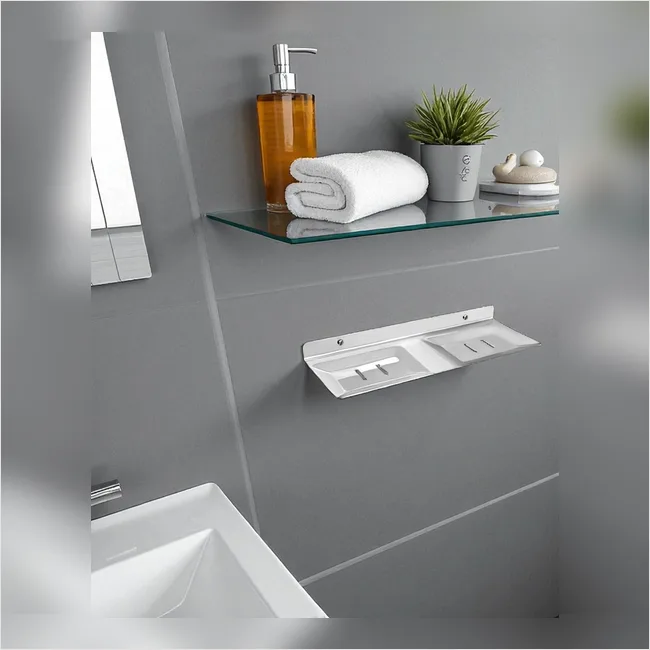 Double Soap Dish - Metal Kiwi