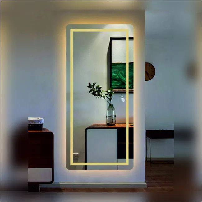 Dressing Mirror 7 - Frosted Line with Dual LED Light