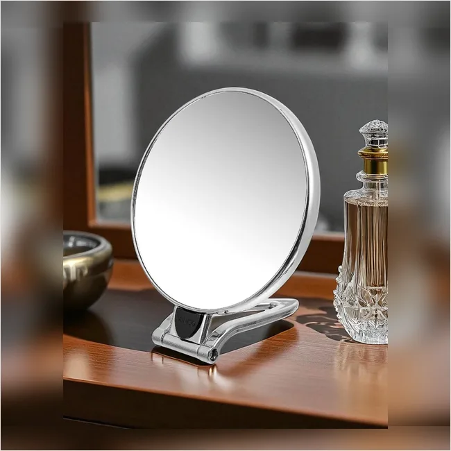 Hand cum Counter Top Mirror