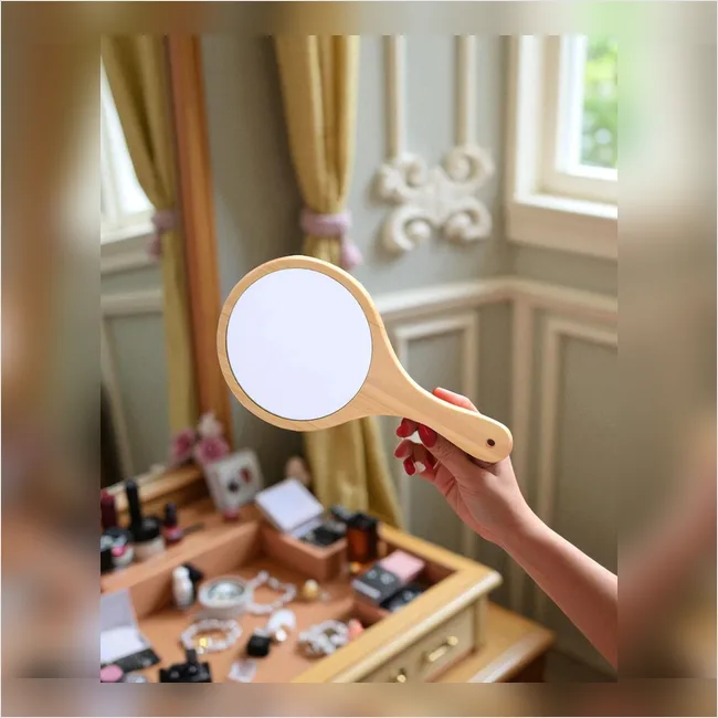 Hand Mirror - Wooden