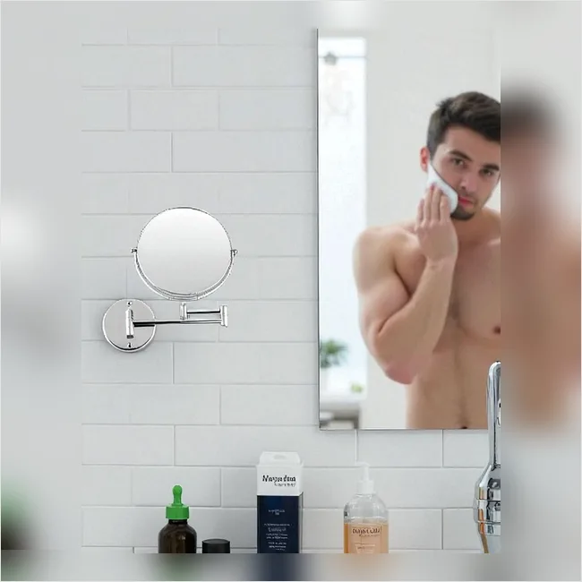 Magnifying Shaving Mirror - Double Arm