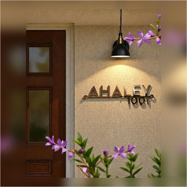 Ahaley - Rose Gold Metal Laser Cut