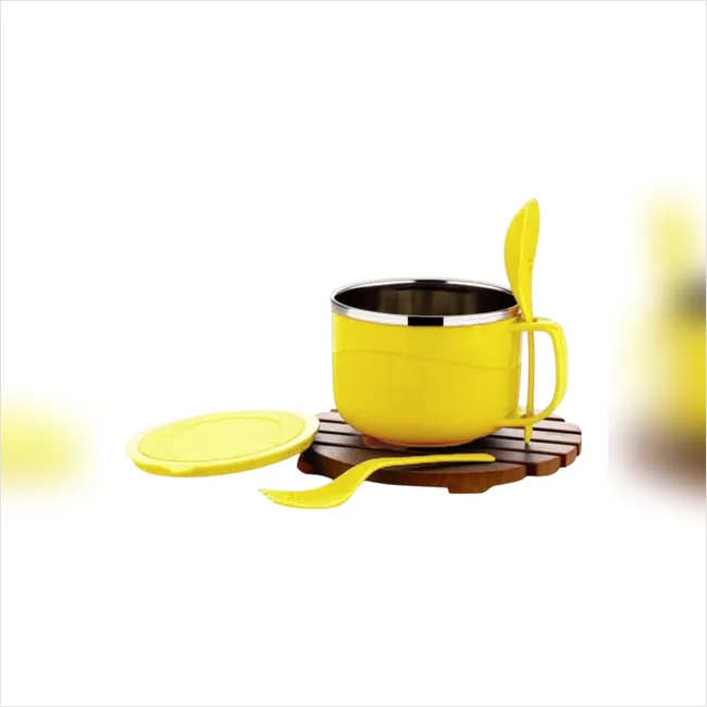 Stainless Steel Airtight Soup And Noodles Bowl With Lid.