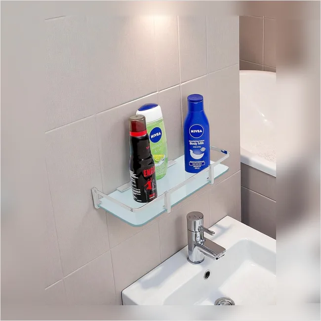 Straight Shelf - Frosted Glass